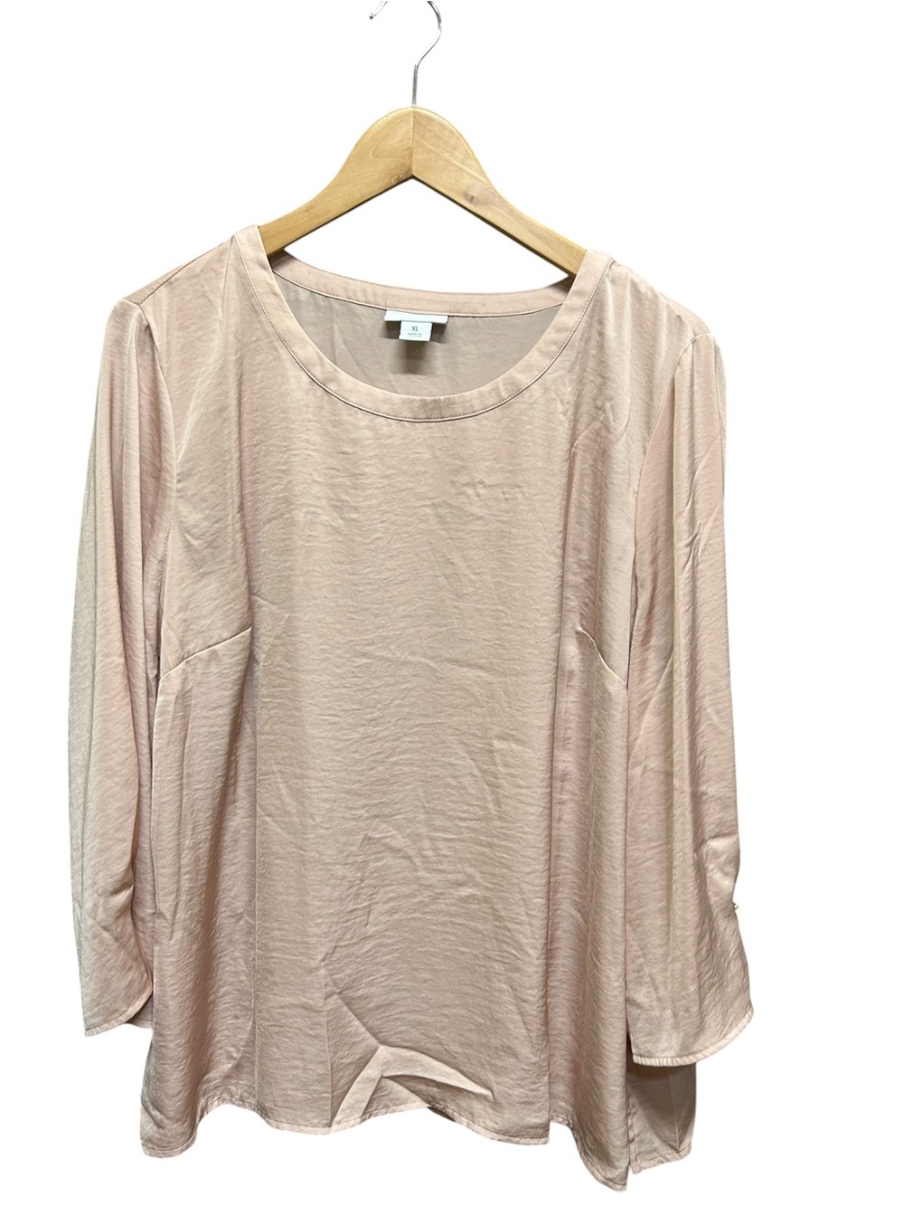 Liz Claiborne Pale Pink Pullover Blouse Size XL